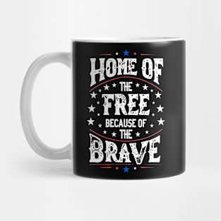 Patriotic Tribute: Home Free Brave Mug